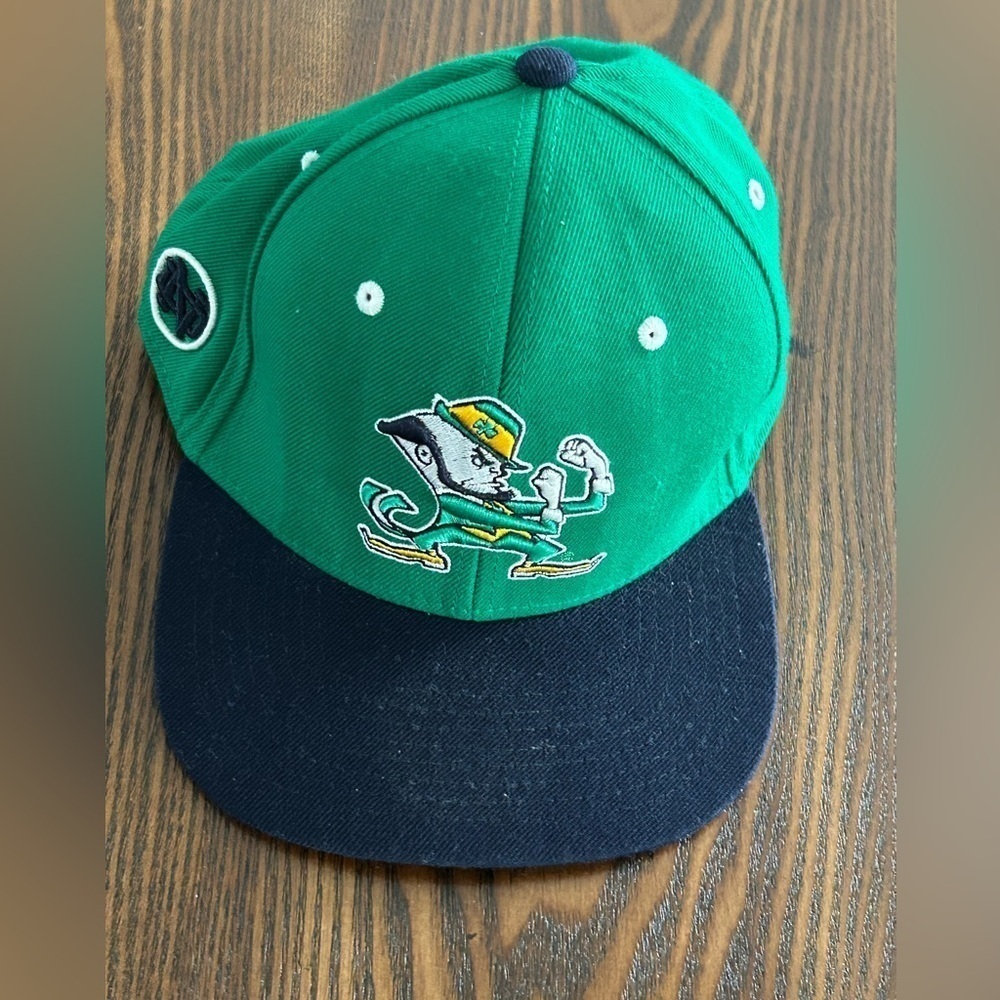 Zephyr Z fit Notre Dame Fighting Irish Snapback Hat Cap Embroidered 7‎ 1/4 green